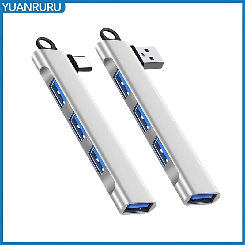 Multi Port USB C Hub with 4 USB 3.0 Ports High Speed Data Transfer Hub 2.0 for Laptop PC Usb Port Expander