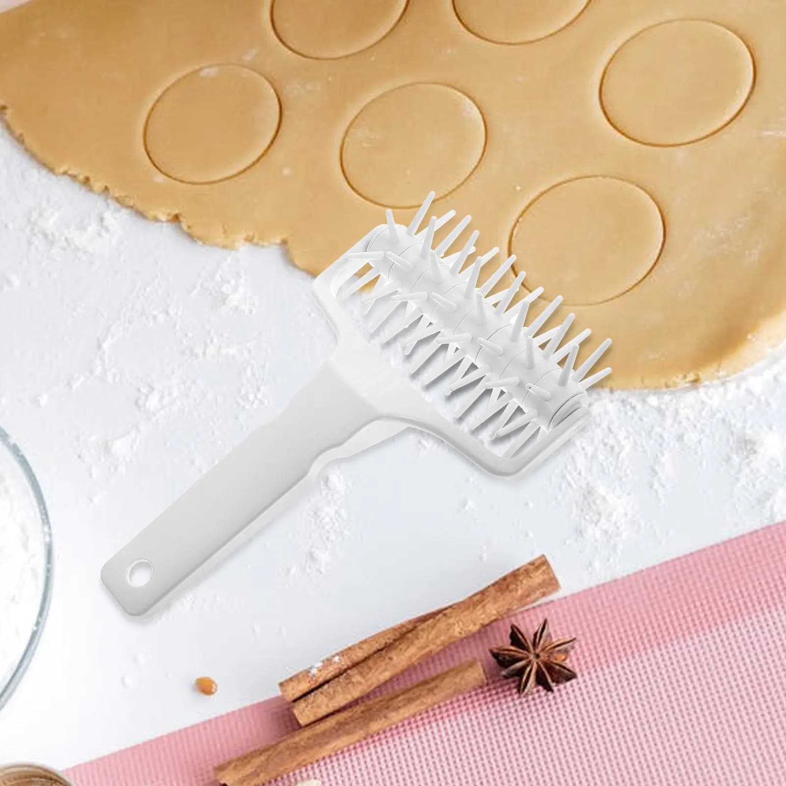 Perforatore per Pizza Professionale, 1 Pezzo, Utensile per Impasto con Superficie Liscia, Strumento per Pizza e Pasticceria, Accessorio da Cucina