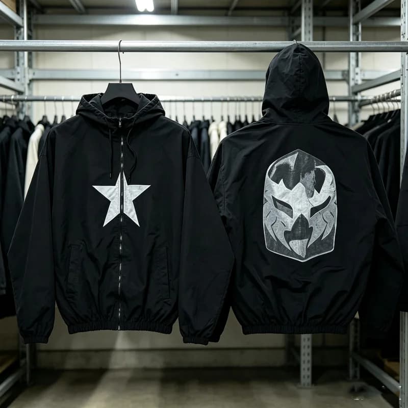 Chest Star Print Black SZN Kanye Zipper Hoodie Trench Coat Men Women Back Mask Printed Loose Hooded Jackets Winterproof Clothes