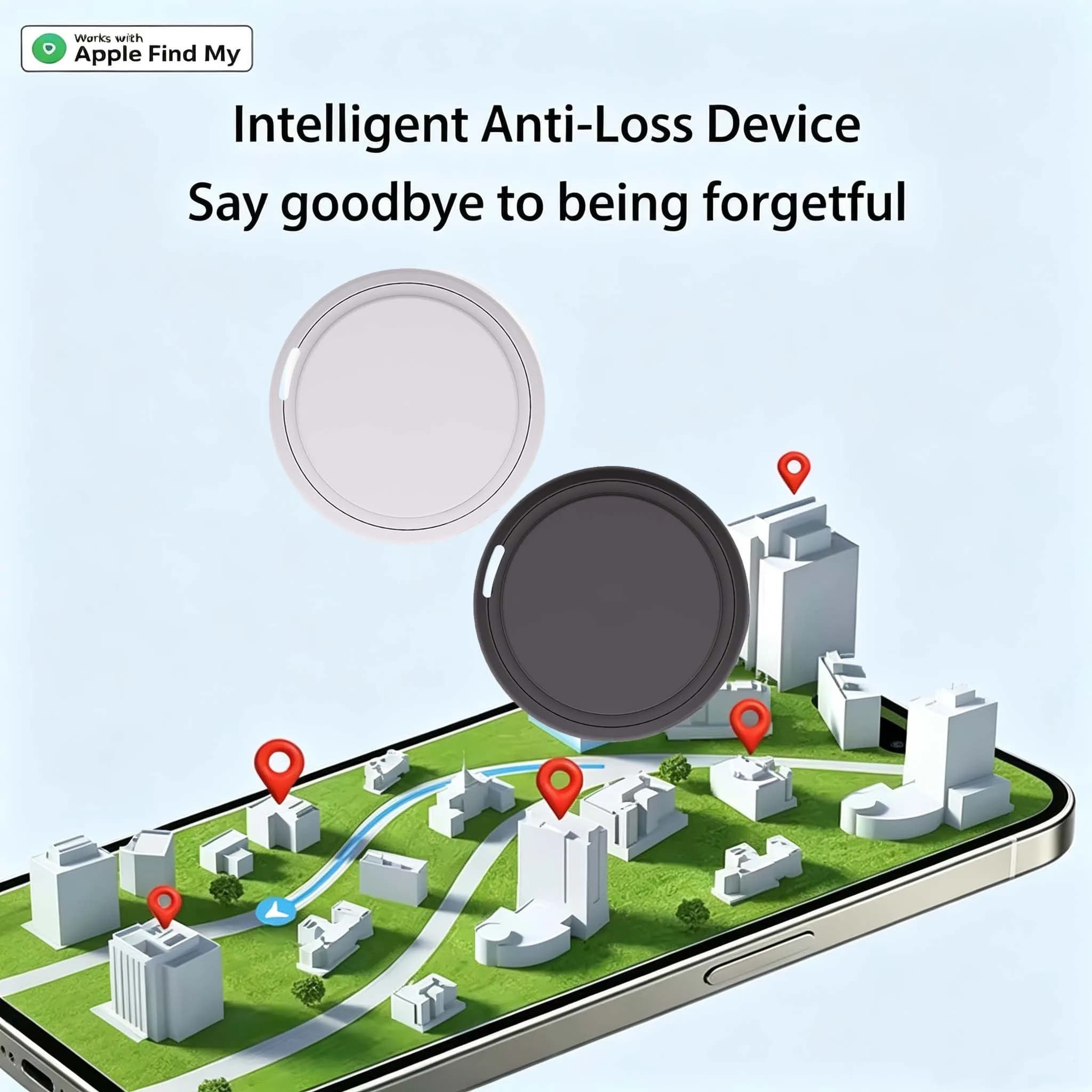 E-ACE Air Tag Mini GPS Tracker For iOS System Find My APP Tag Wallet Finder Bike Bag Loss Tracker Smart Tag Finder Item Locator