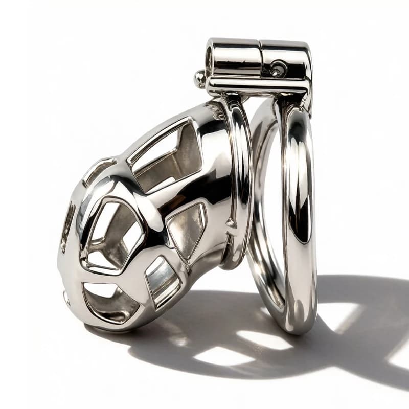 New Male Penis Lock Chastity Cage Stainless Steel Virginity for Men Breathable Cock Ring Penis Fetish Restrain Sexy Toys for Men