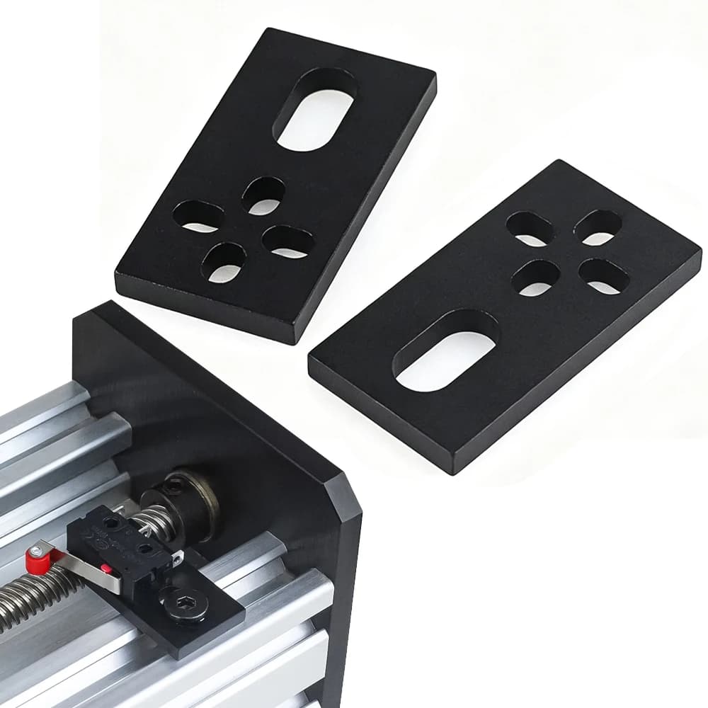 Micro Limit Switch Plate Aluminum Plate 6063-T5 for 3D Printer Hardware Parts Laser Cutting Machine Plate with V Groove