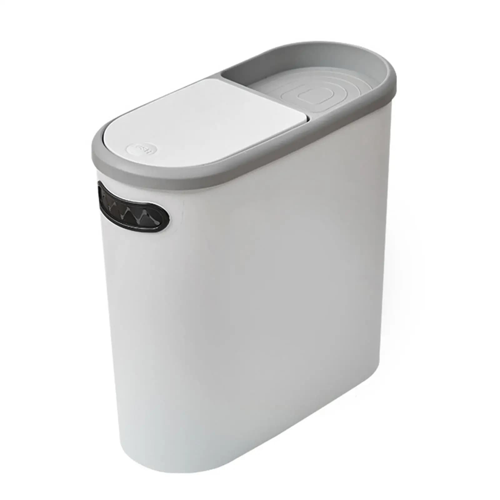 Bathroom Trash Can Modern Slim Narrow Garbage Can for Toilet Study Office
