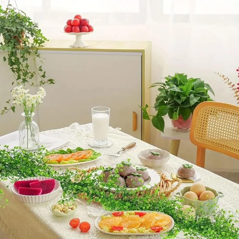 1.7 meters long artificial plant suspended autunal garland fern flowers of fake eucalyptus garland of artificial branches for 1 PC