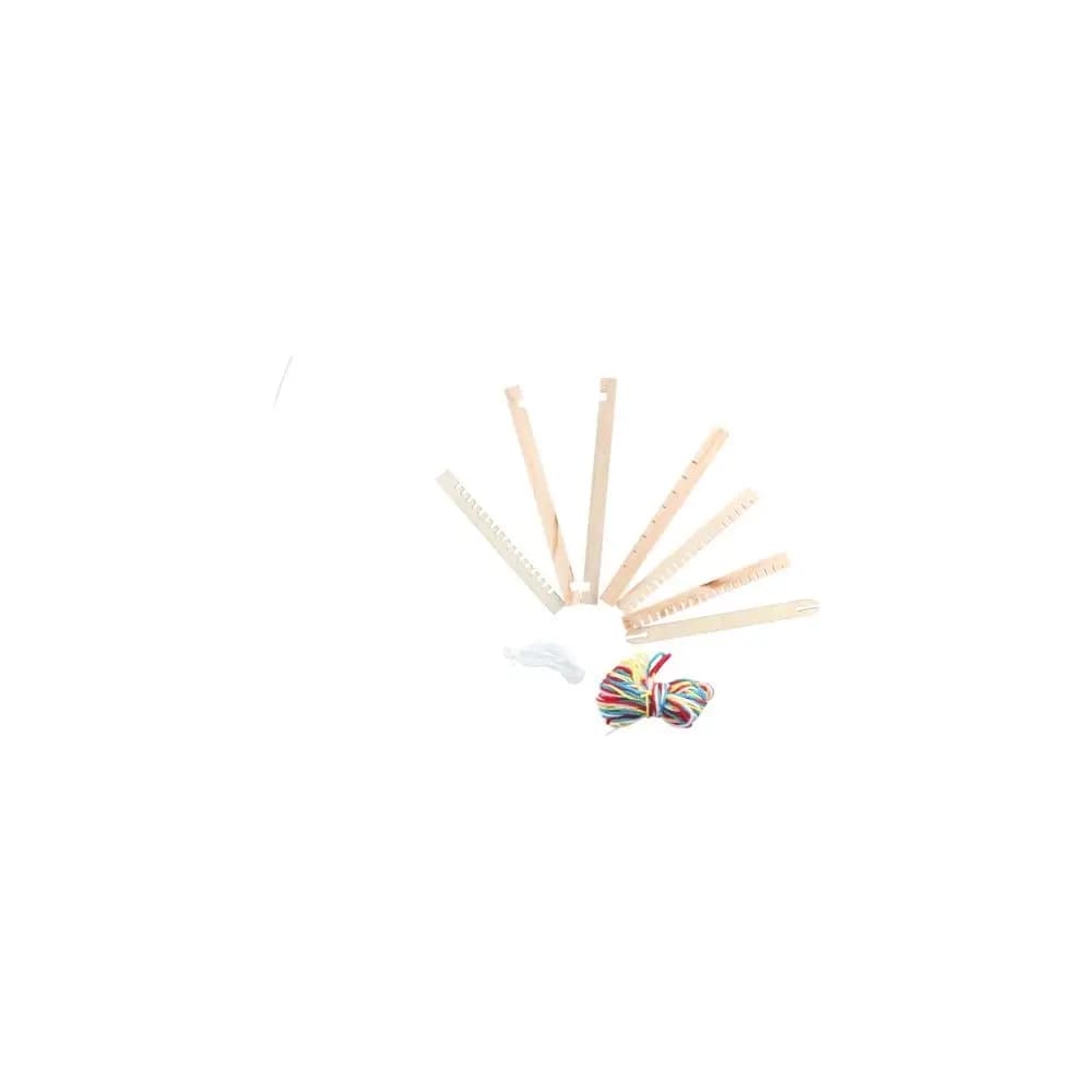 DIY Wooden Weaving Loom Starter Kit Homemade Wooden Knitting Machine Mini Hand-Woven DIY Woven Set For Children Gifts