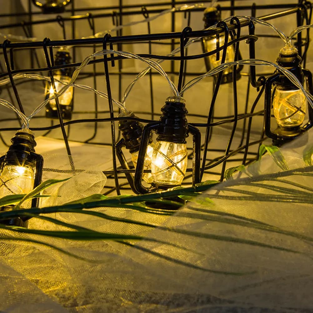 Catena Luminosa Vintage da 2M con 20 Lampadine LED Bianco Caldo per Matrimoni, Feste, Patio, Terrazza, Giardino, Tenda, Pergola, Bistrot, KTV