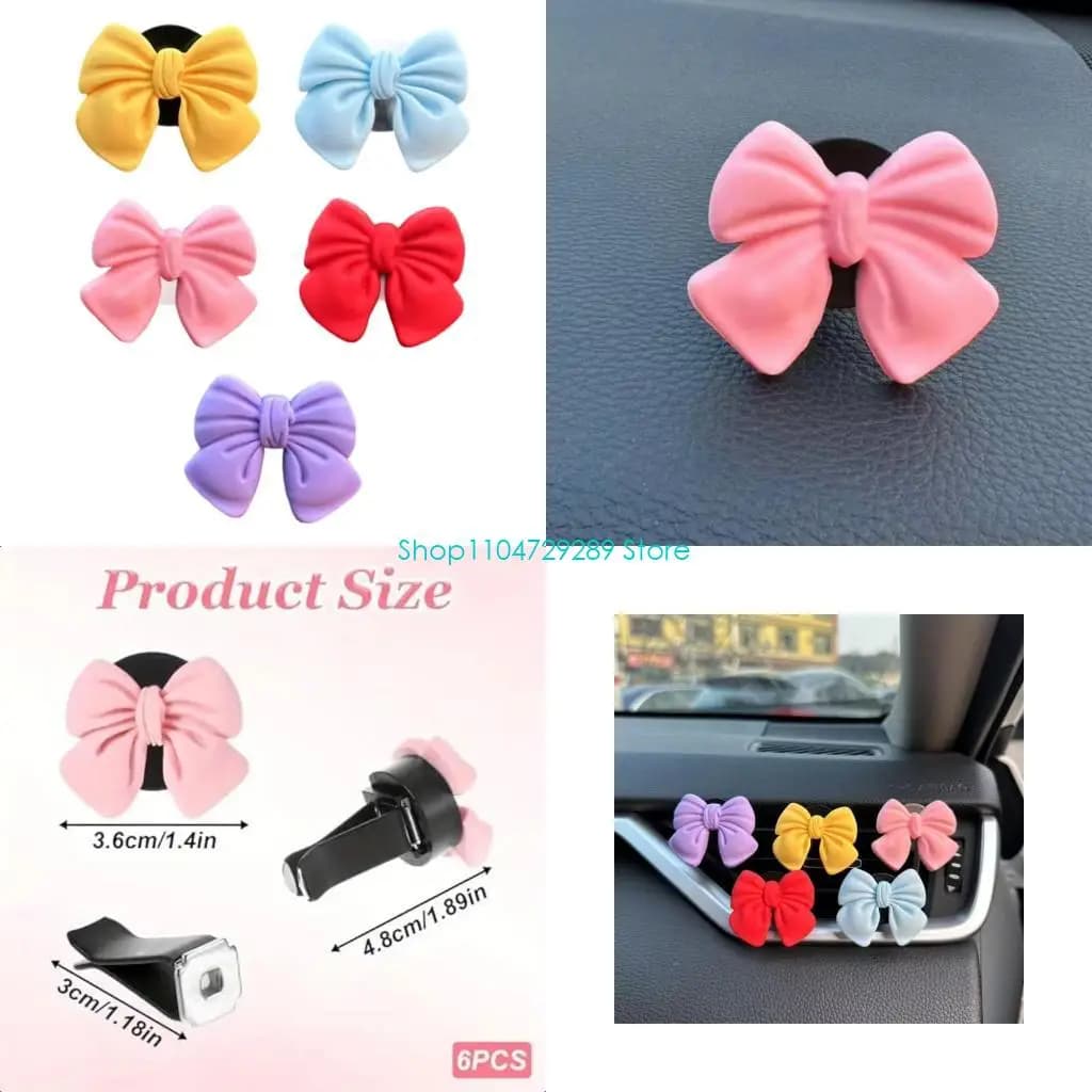 D8KE Interior Deodorant Decorative Accessories Set for Car Deodorant with Smooth Clip for Fashionable Vehicles, Inner Car Clip Accessories