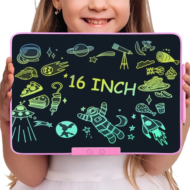 Tablet LCD da disegno ricaricabile da 16/13/11 pollici, lavagna per doodling, blocco per scrittura e disegno, tavoletta elettronica magica, idea regalo