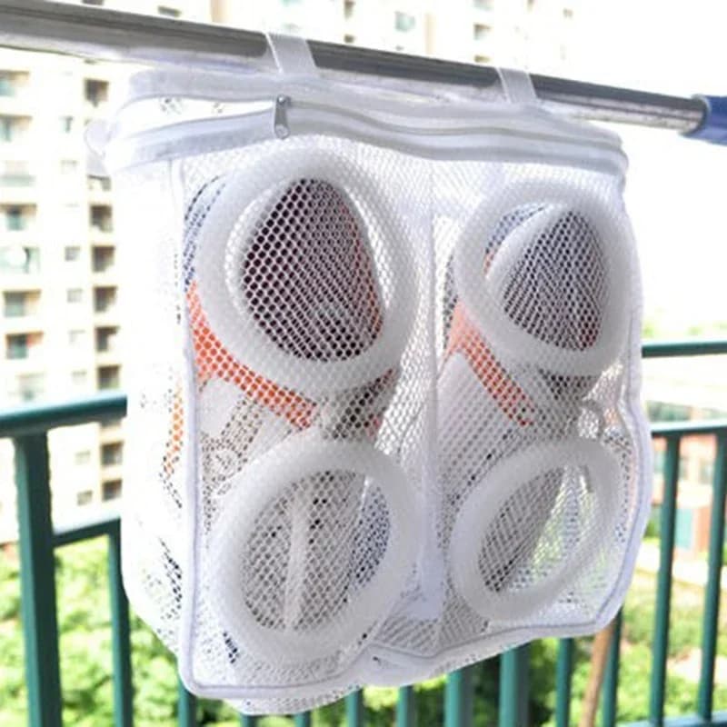 Shoe cleaning bag, shoe bag, portable shoe bag in net, laundry bag, anti-deformation protective organizer for clothes