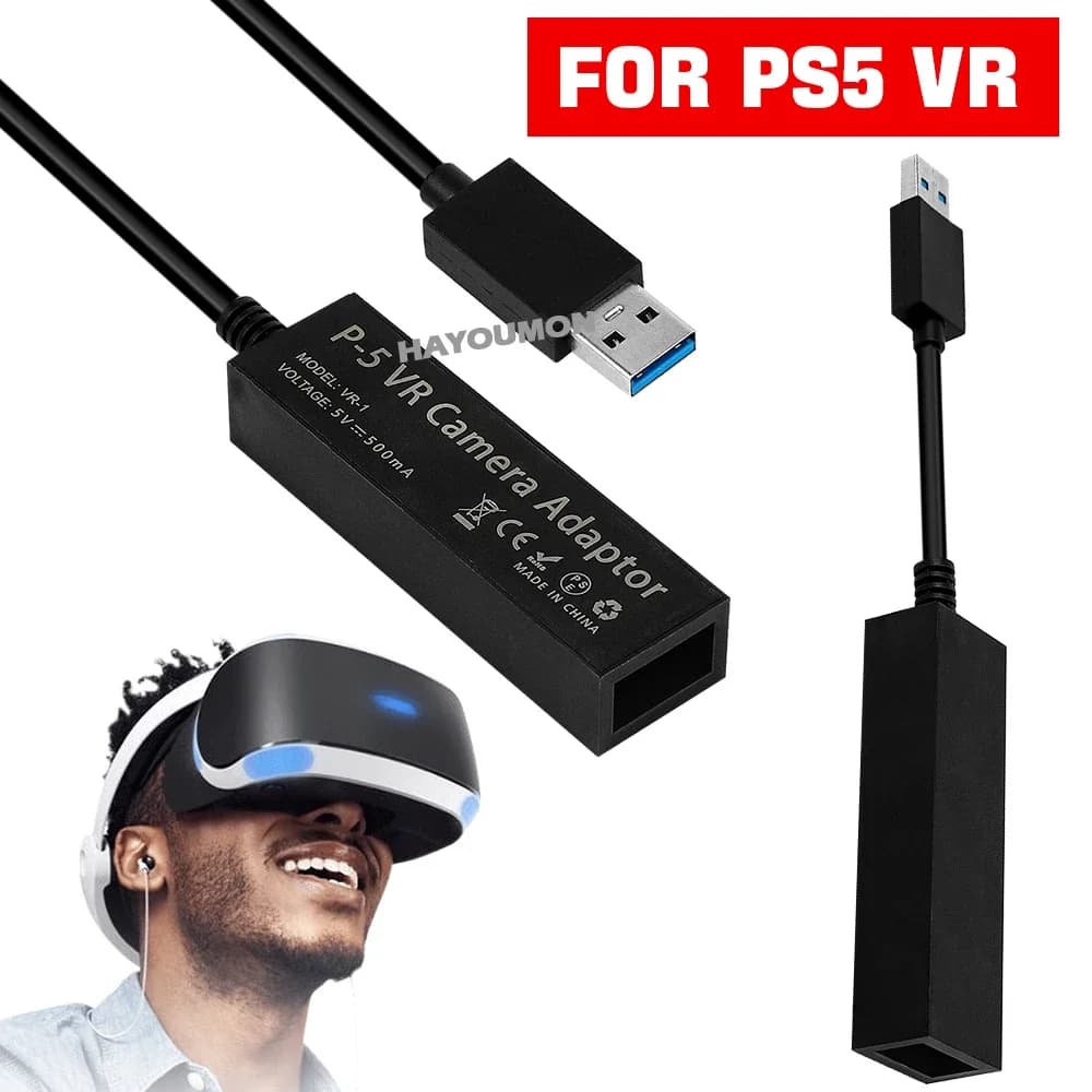 NUOVO Adattatore Cavo USB 3.0 per PS VR, Connettore Mini Fotocamera per Console PS5, Adattatore Cavo da PS VR a P5, Accessori per PS5