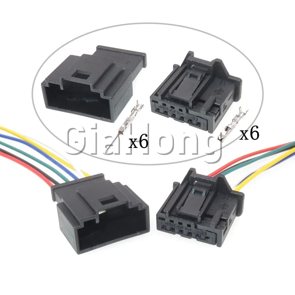 Set di 6 Interruttori 6Q0972706 per Specchietto Retrovisore Auto con Assemblaggio AC per Audi VW 1-969490-4, Presa Luce Lettura Tetto Apribile 6Q0972716