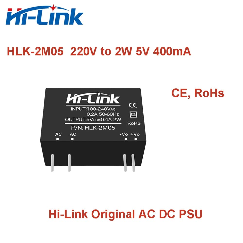 Original Hilink HLK-2M05 Single Output 2W 5V 400mA AC DC Power Module for Smart Home