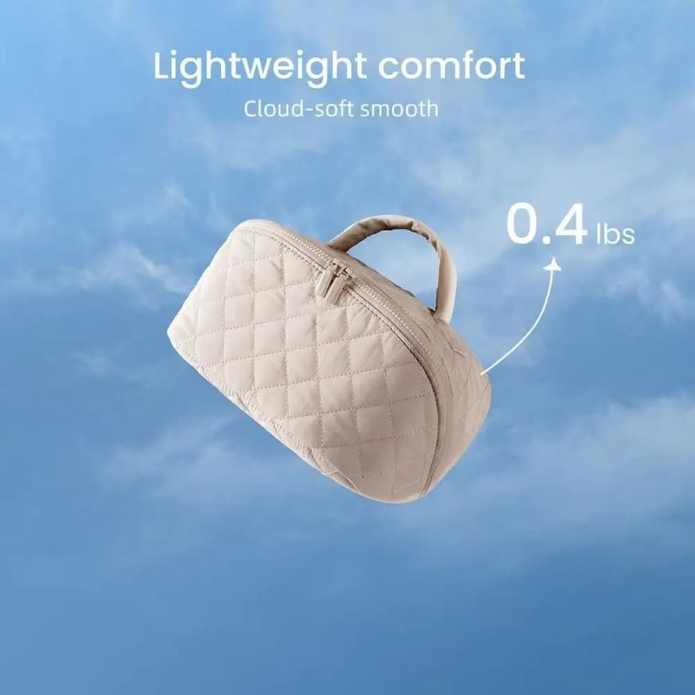 Regali Borsa per il trucco da donna ampia aperta Borsa per cosmetici resistente all'acqua e piatta Borse da toilette per articoli da toeletta e pennelli