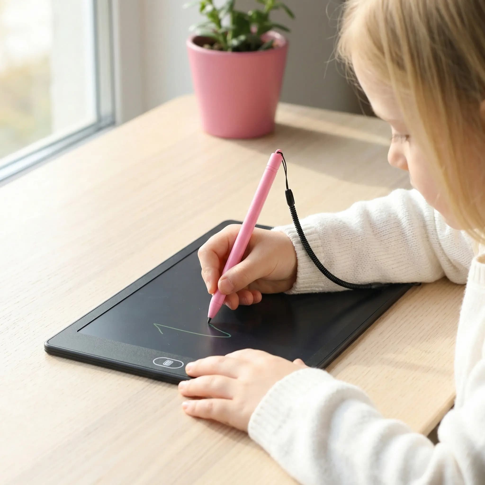 1 set di penne per tavoletta LCD con impugnatura comoda, penna per tavoletta da disegno in plastica, scrittura fluida e colorata per disegnare e schizzi