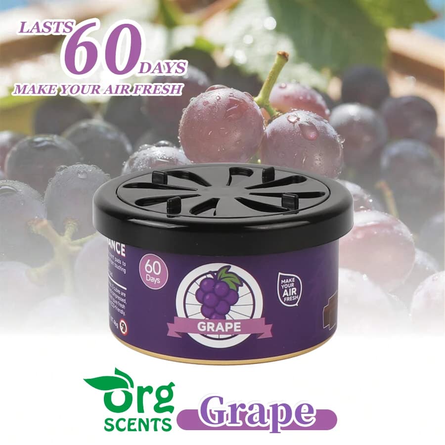 Profumato all'uva Deodorante per auto profumo per automobili blocco di legno profumo di diffusione di olio essenziale odore di eliminazione di lunga durata