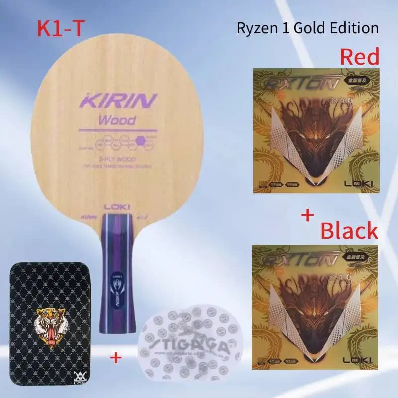 Thunder God Kirin K-1T ping pong base in pure wood, training base, arch base, base for quick attack.