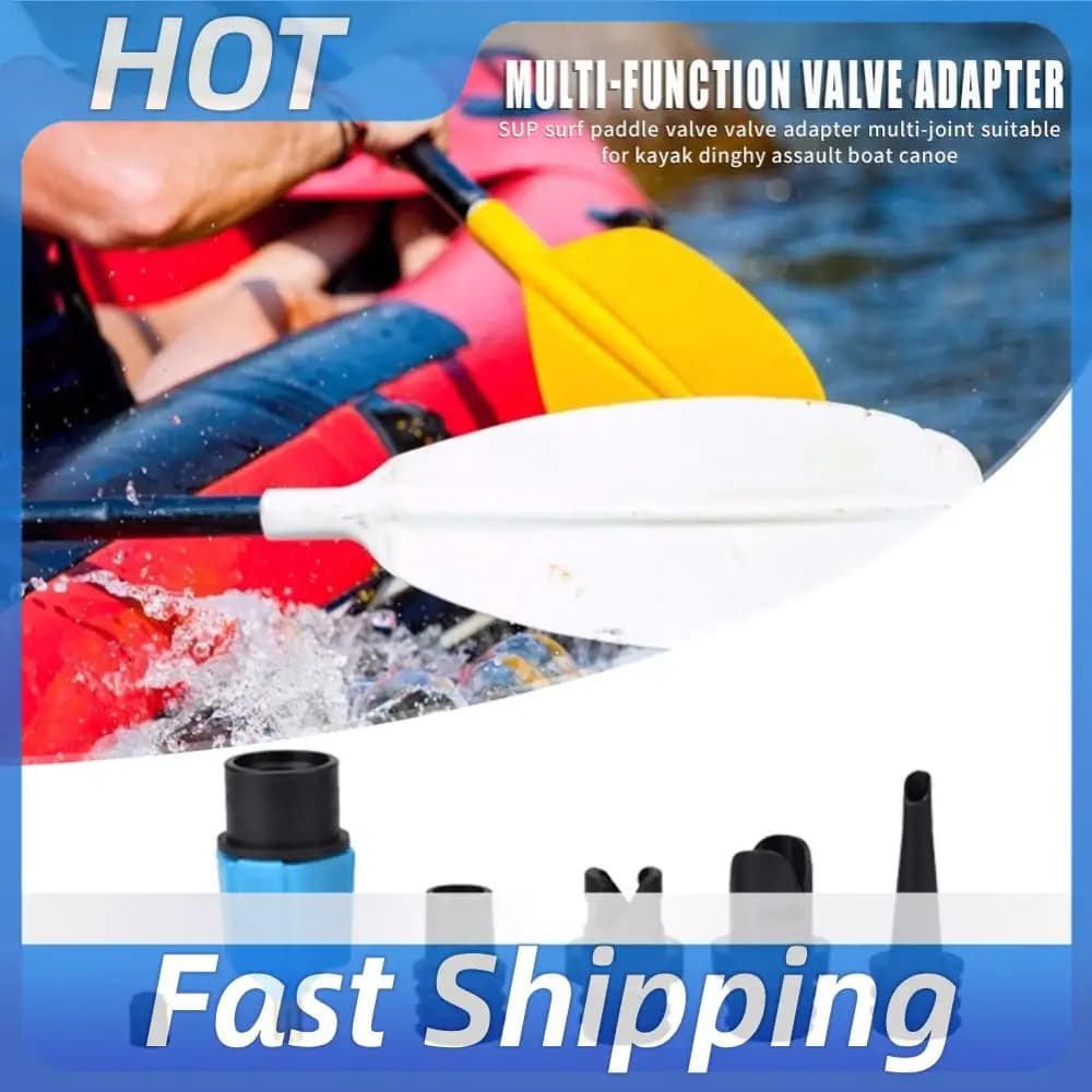 Rubber Boat Valve Adapter Pump Compressor Paddle Board Kayak Air Valve Converter for Outdoor Watering Playing Supply