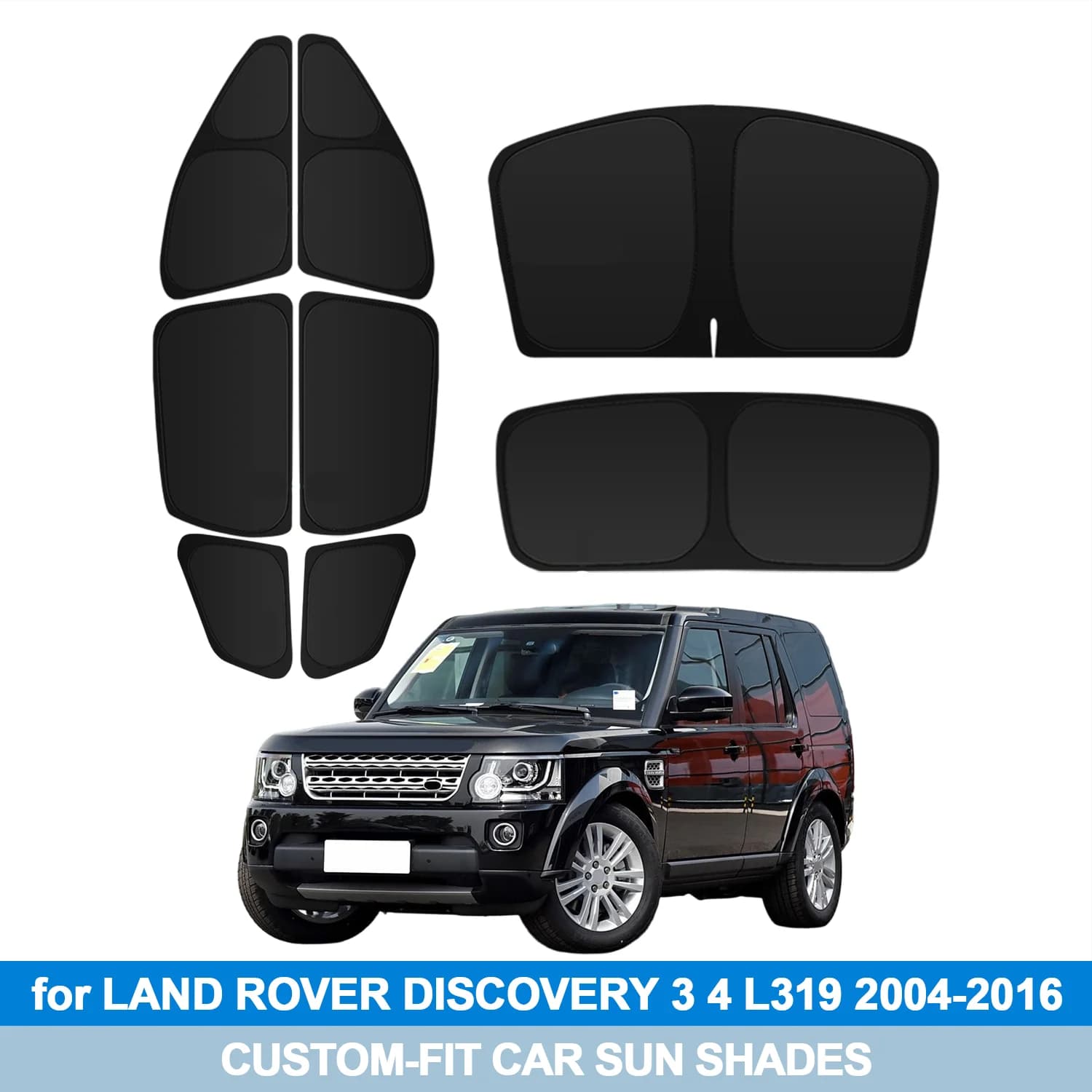 Per LAND ROVER DISCOVERY 3 4 L319 2004-2016 Parasole per Parabrezza e Finestrini Laterali, Copertura Protettiva per Privacy