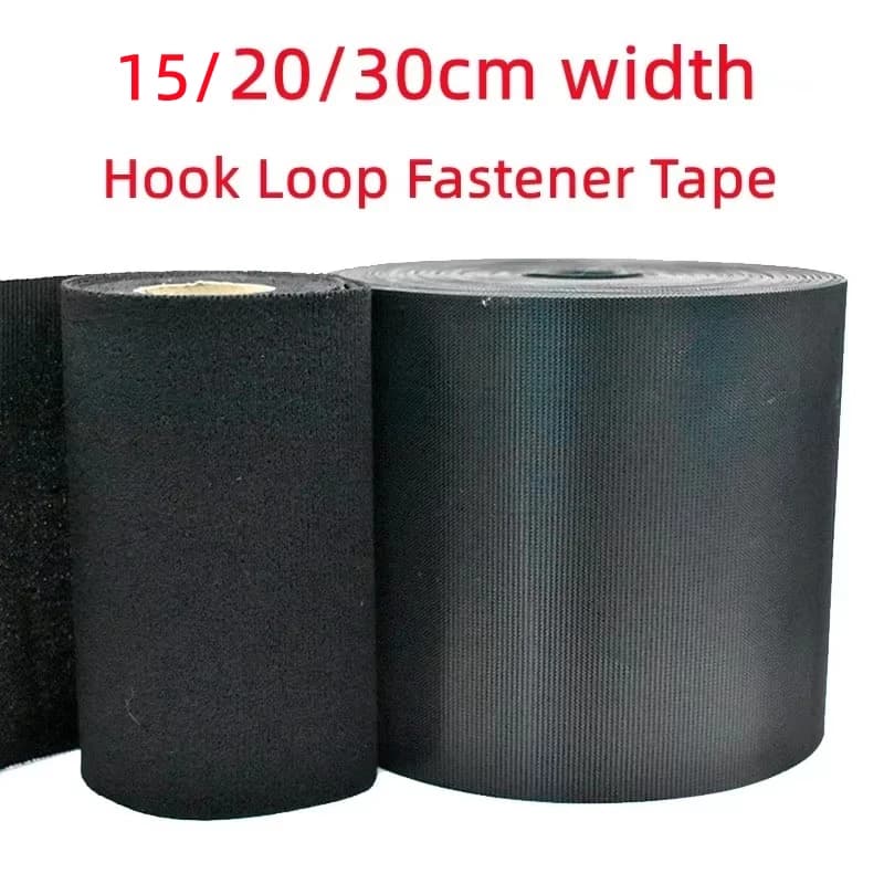 Nastro di fissaggio a strappo per cucito fai da te, larghezza 15/20/30 cm, accessori per cucito di tessuti e scarpe, senza adesivo, 1 m