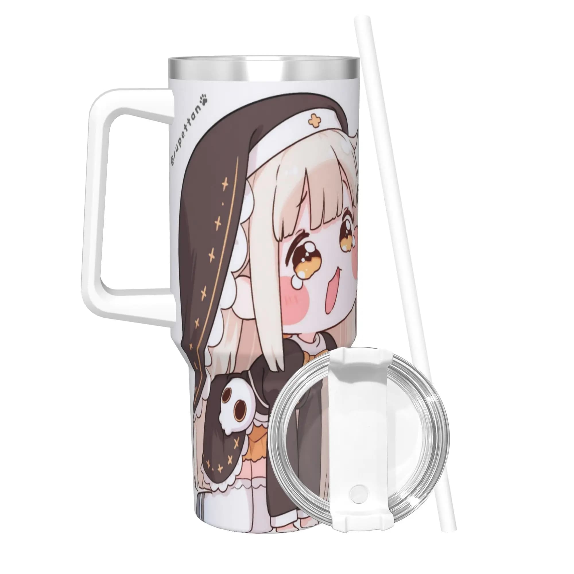 Trickcal C-Chibi Go Games Tumbler Borraccia Termica Sottovuoto 40oz per Scuola e Sport