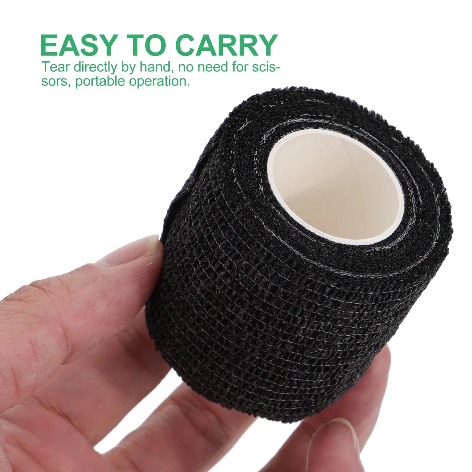 12 Rotoli di Coperture Monouso per Impugnatura, Fasce Elastiche Autoadesive Non Tessute per Tatuatori, Supporti per Polsi Fitness, Nastri Sportivi
