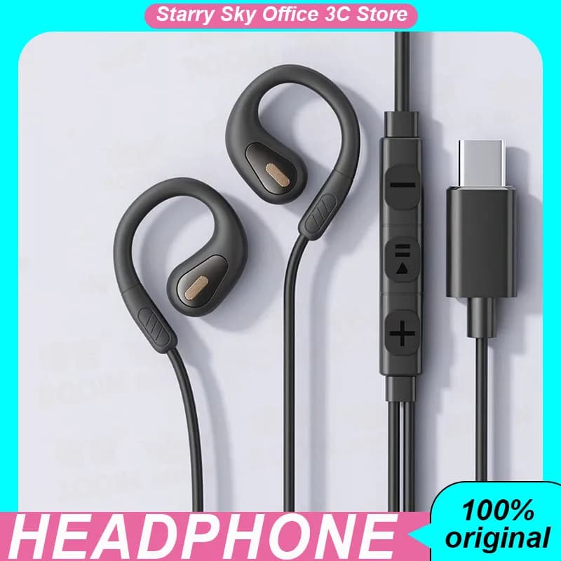 Wired Gaming Headphones Suspended Esports Headphones Light earphones with noise reduction with FPS Computer desktop microphone