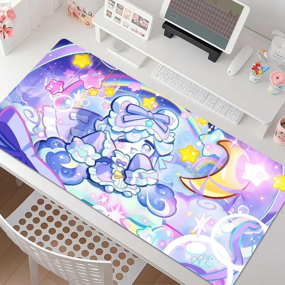 Game C-Cookie R-Run Kingdom Mouse Pad Anti Slip Rubber Edge Locked Thickened Laptop Gaming Desk Mat