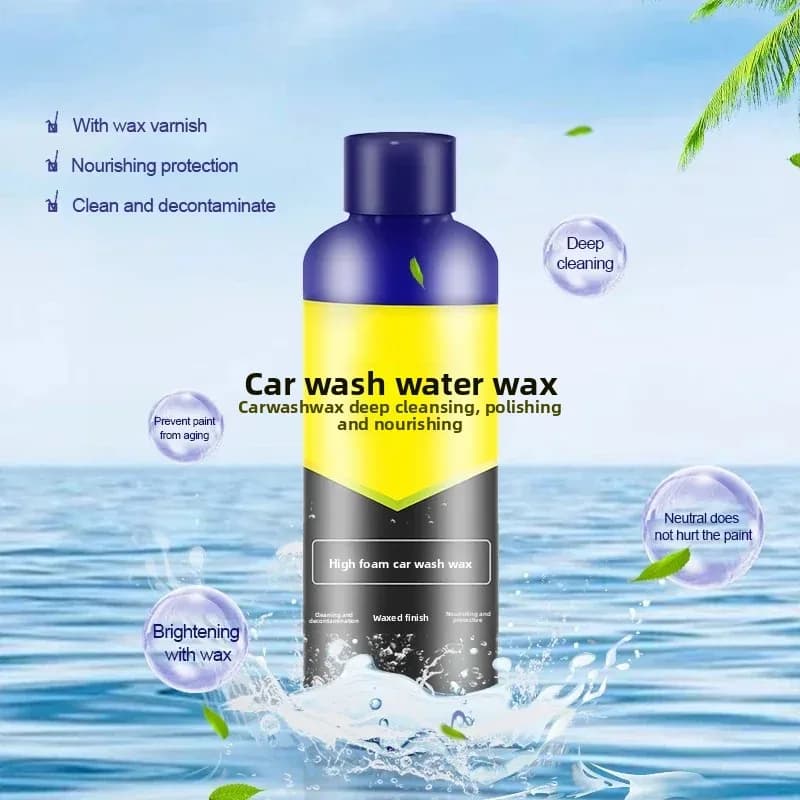 Shampoo per autolavaggio ad alta schiuma, pulizia profonda con cera per lucentezza brillante e protezione su auto e moto