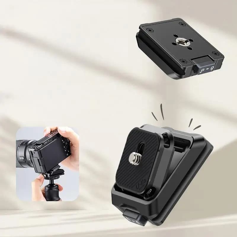 Universal Camera Quick Release Plate With Anti Slip For Outdoor Photography