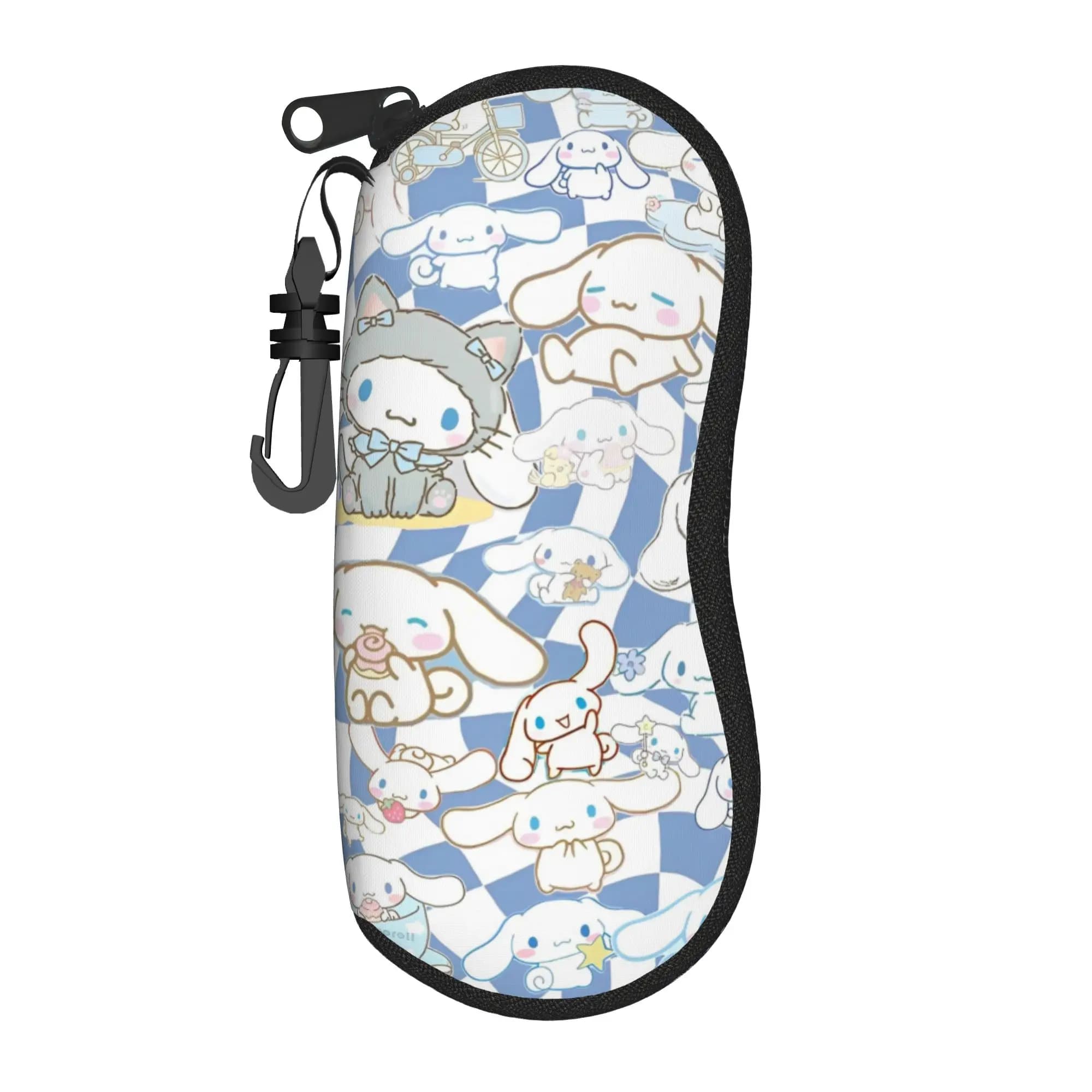 Custodia per Occhiali con Stampa Cinnamoroll, Carina e Kawaii, per Uomo, Donna e Studenti, Scatola Protettiva per Occhiali da Sole