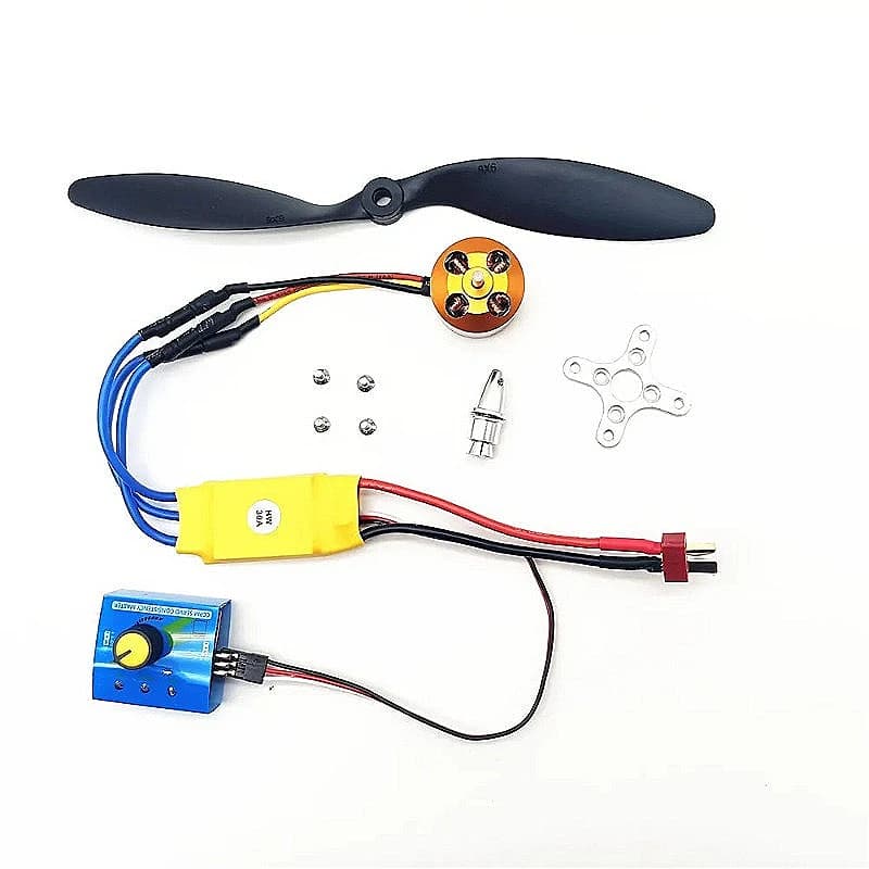 Motore Brushless A2212 1400KV 2450KV per Elicottero RC ad Ala Fissa, Compatibile con Eliche 6040 8060 per SU27DIY F con ESC 30A 40A