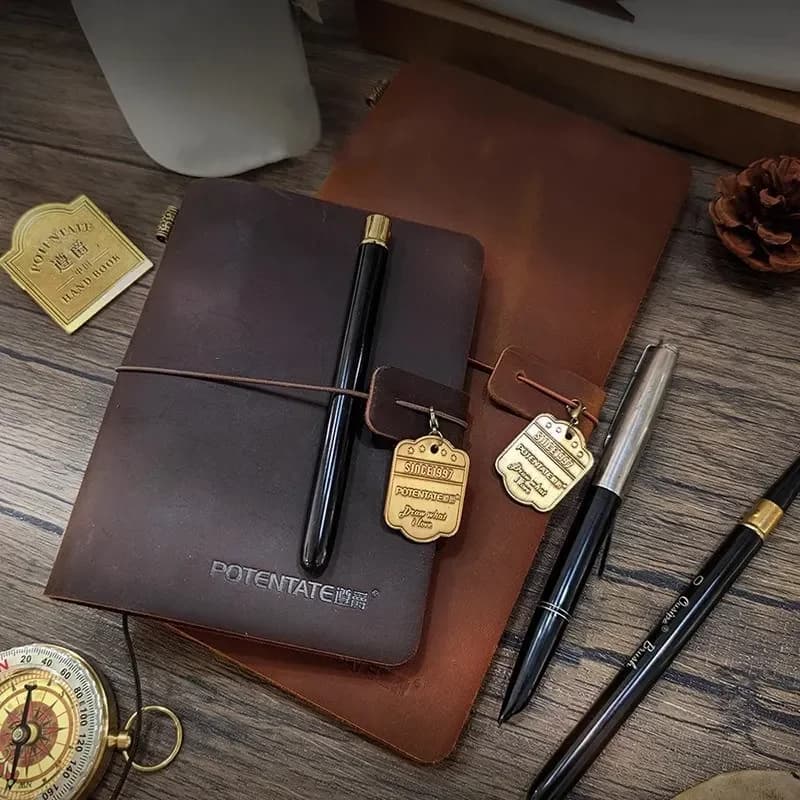 Potentate Watercolor Sketchbook 200g 100% Cotton Travel Crazy Horse Leather Cover Water Color Journal Paper Book For Painting