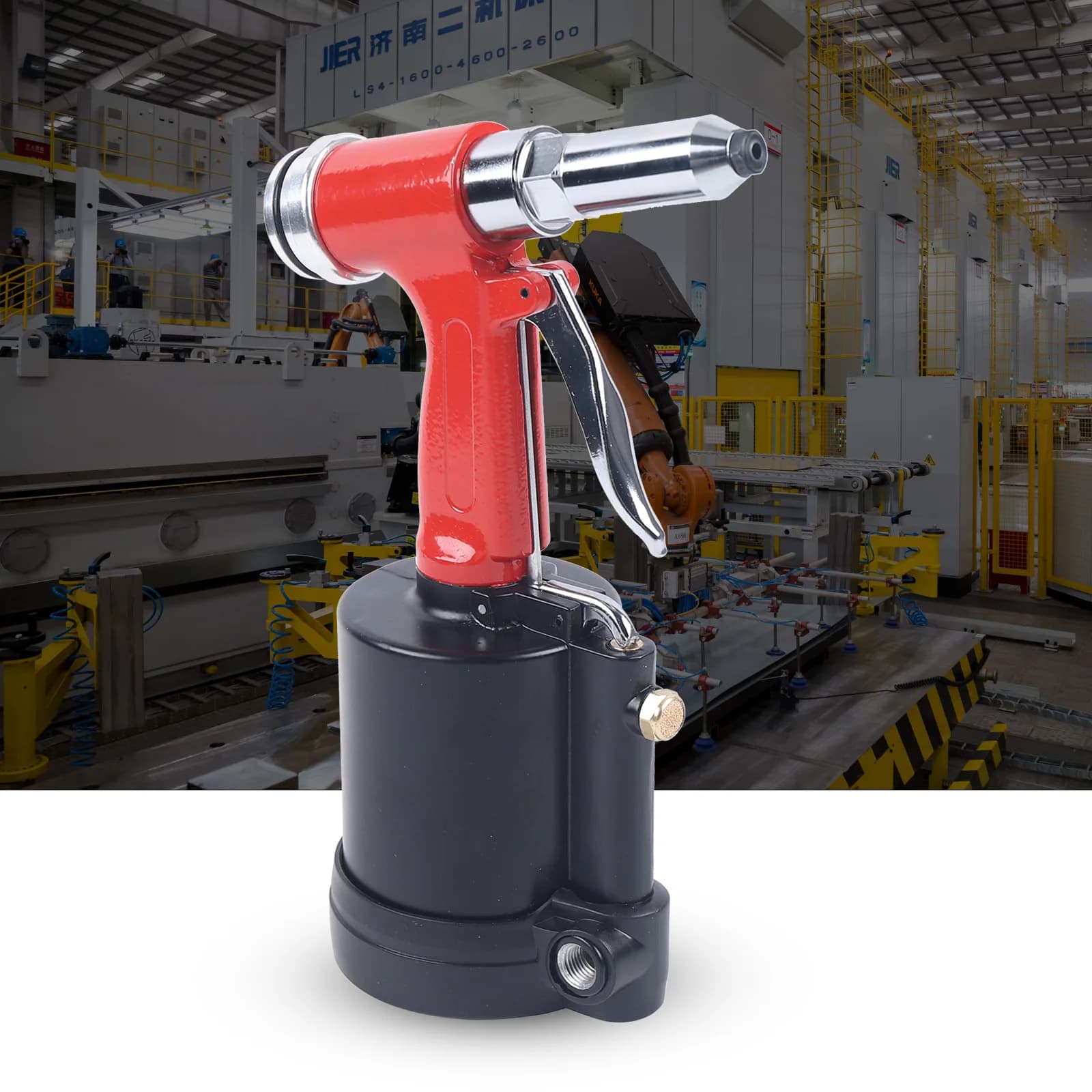 Pneumatic Revector Gun, Air Hydraulic Revector, Manual Tools Set for Revectation with 4 Ugelli, to Save Job