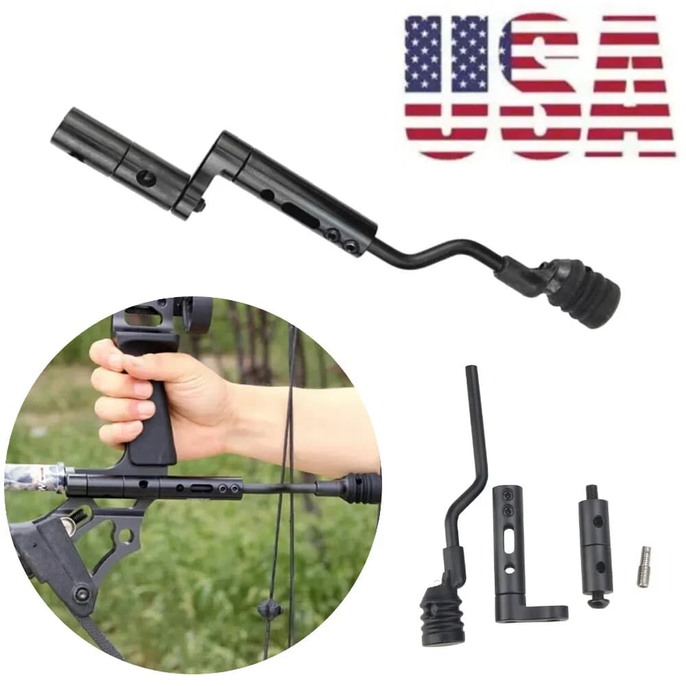 Archery String Stop Suppressor Compound Bow Stabilizer Backstop Vibration Dampening Bracket for Hunting Target Practice