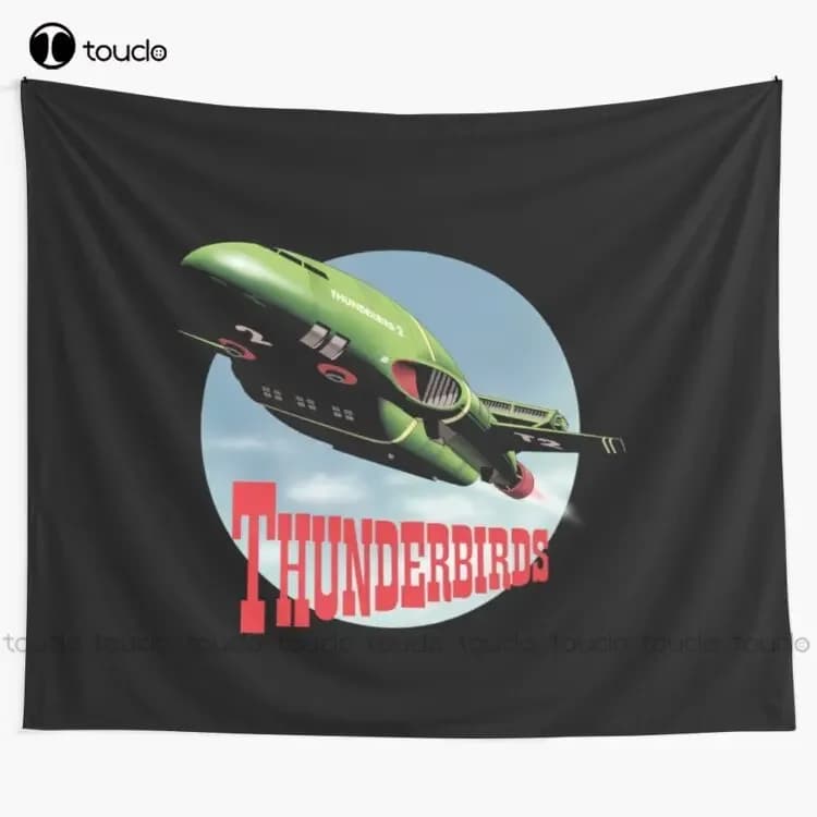 Thunderbirds T-Shirtthunderbird 2 From 'Thunderbirds' Tapestry Tapestry On The Wall Custom Decoration Wall Hanging Wall Covering