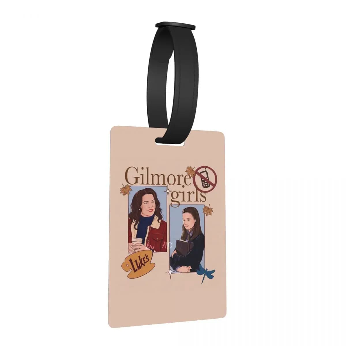 Etichette per Bagagli Graffiti Gilmore Girls, Accessori per Valigie, Targhette da Viaggio, Porta Etichette con Spazio per Nome e Indirizzo