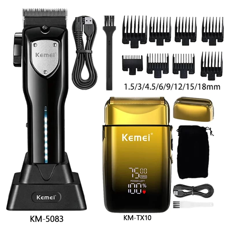 Men's haircut Kemei Km-5083 Km-1071 Haircuts for sanding Haircuts Rechargeable wireless shaver Km-TX10