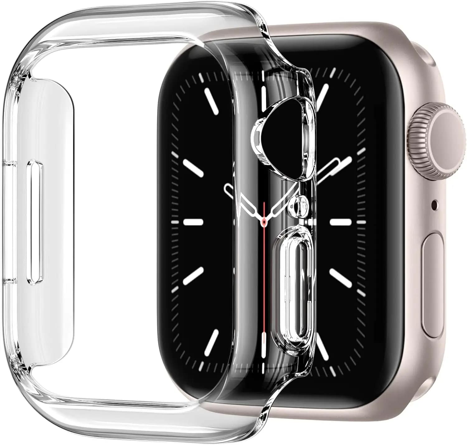 Protezione dello schermo per Apple Watch Case 45mm 41mm 44MM 40MM 42mm 38MM Accessori per copertura paraurti in TPU completo serie iwatch 9 8 7 SE 6 3