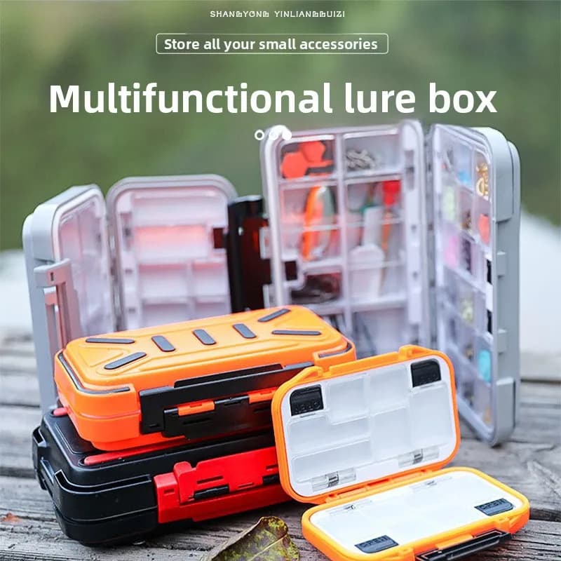 Waterproof Fishing Tackle Box Portable Fishing Accessories Storage Box Fish Hook Lure Fake Bait Container Fishing Gear Organizer