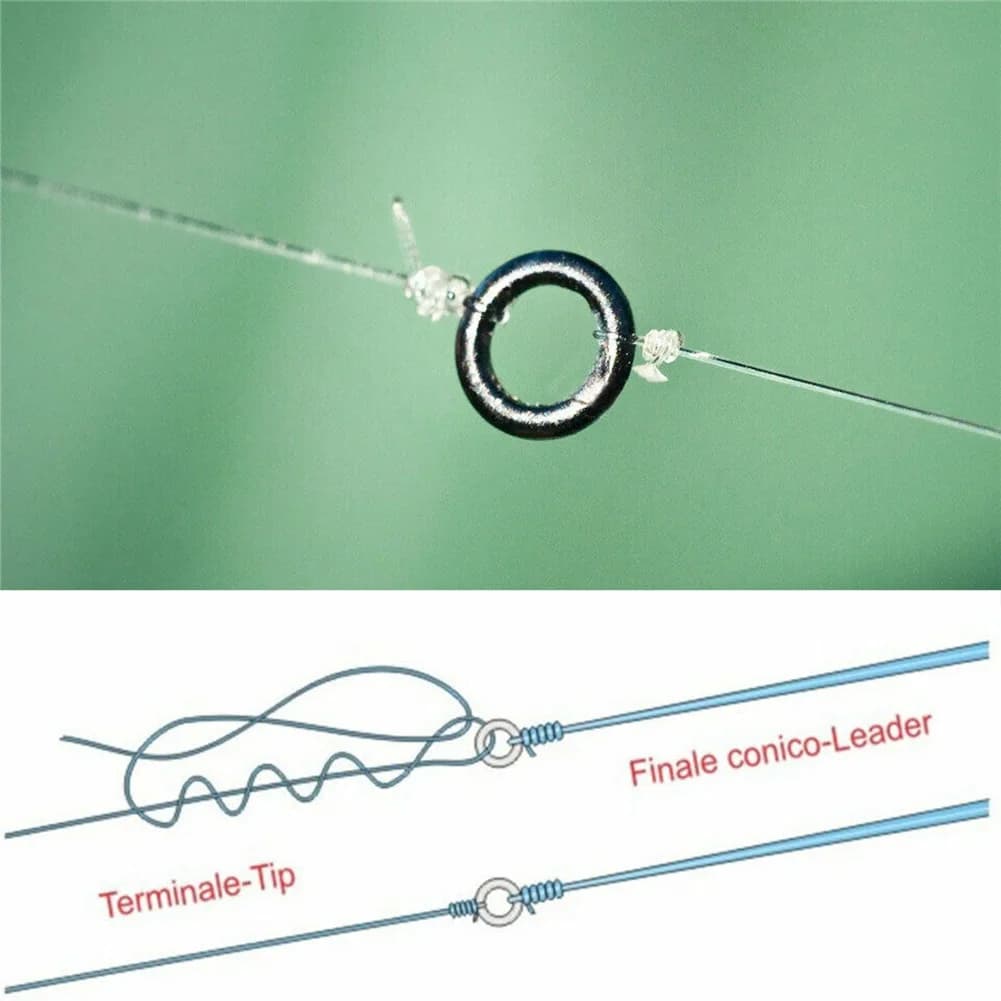 1/10/20 pezzi O-ring robusti da 2 mm, anelli antiruggine per la pesca a mosca - Anelli rotondi senza bordi, piccoli anelli ovali per terminali, accessori per attrezzi