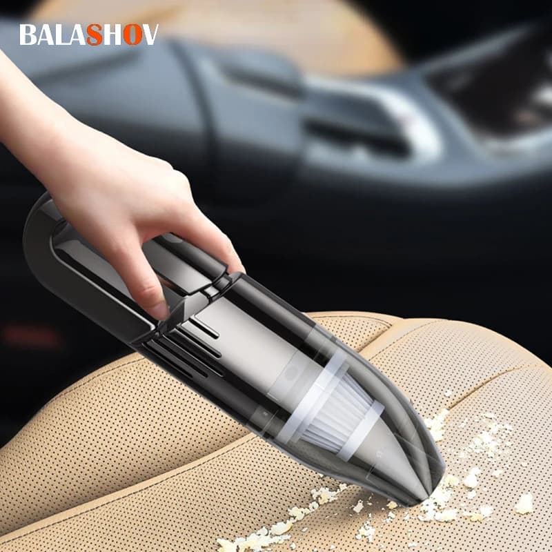 Aspirapolvere portatile miini Aspirapolvere automatico portatile senza fili per peli di animali domestici e auto Aspirapolvere cablati bagnati e asciutti per uso domestico