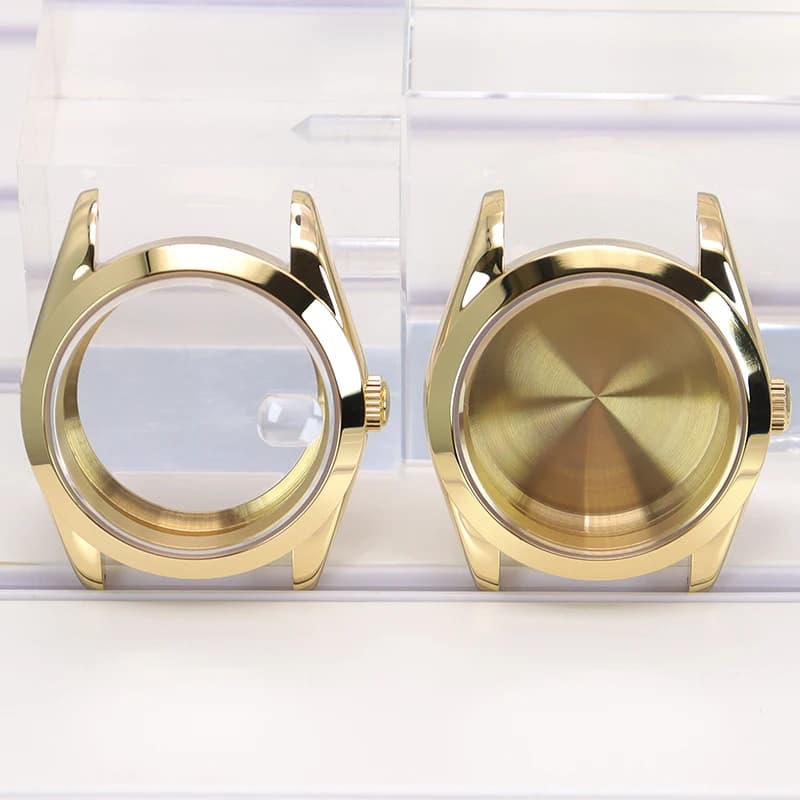 36mm 40mm Luxury Gold Watch Man Case Crystal Sapphire Parts For Nh35 Nh36/38 Miyota 8215 Movement 28.5mm Dial Hot Sale Air King
