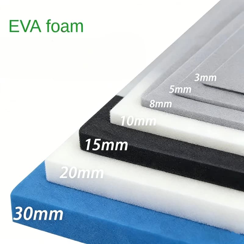 1 Piece of EVA Rubber Sheet Thickness 3/5/10/15mm, EVA Foam Sheets, Craft Foam Mats, DIY Project Roll, Modelling Material