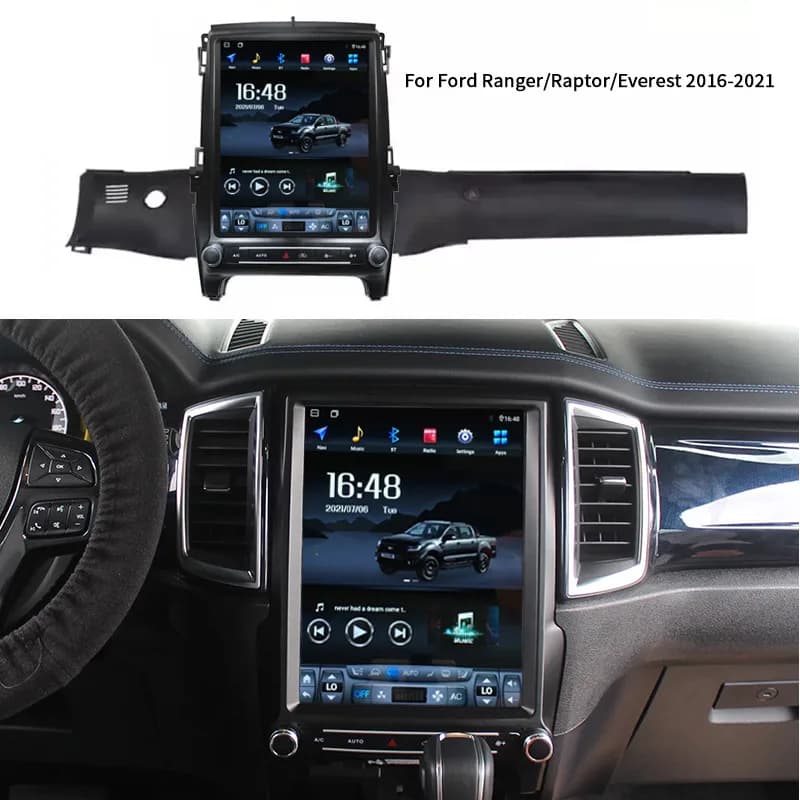 12.1 Inch Car Radio For Ford Everest Ranger Raptor 2015-2022 Car Multimedia Player Vertical Screen Android Stereo Carplay GPS
