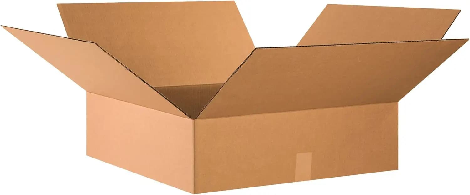 Corrugated cardboard boxes Plate, 24x24x7 Inches, Pack of 10 for Shipping and Storage