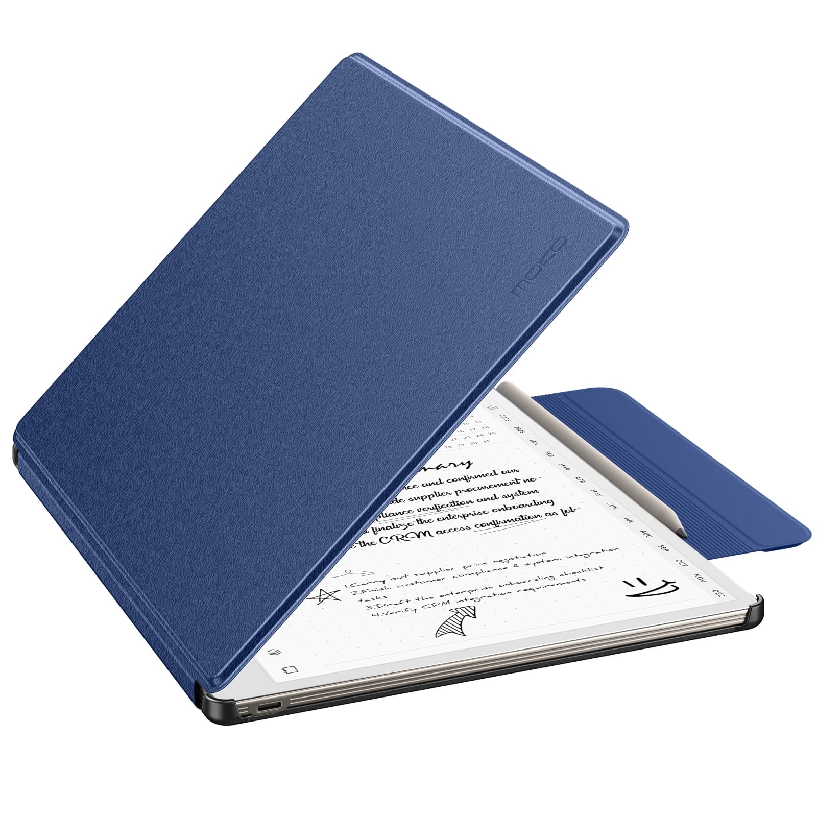 Case for Remarkable Paper Pure 10.3" 2026 with Pen Holder Slim Protective Hard Shell Folio Cover With Auto Wake Sleep