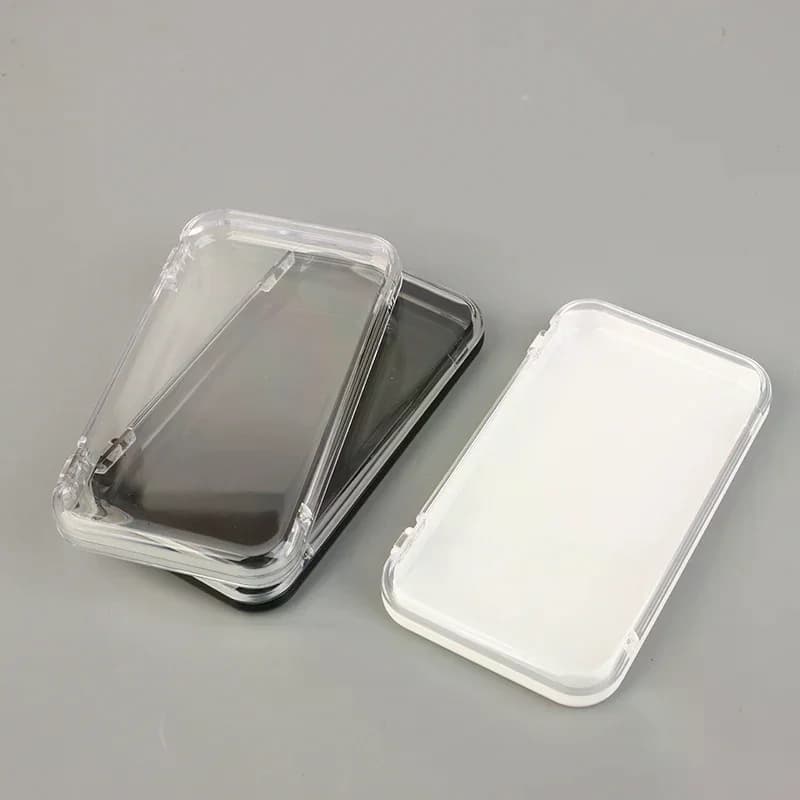 7,5*13 cm Transparent Plastic Rectangular Bearing Box for Jewelry, Faux Nails and Beauty Salon Display