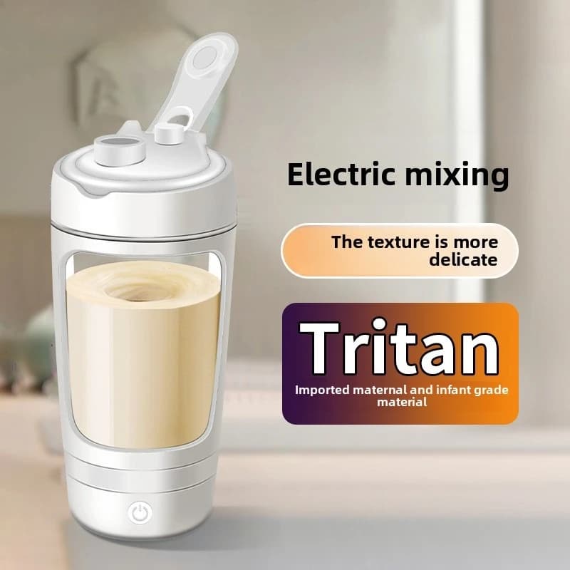 New Tritan Electric Auto Mixing Cup, Portable Fitness Shaker Mug for Protein Powder & Coffee Drinks