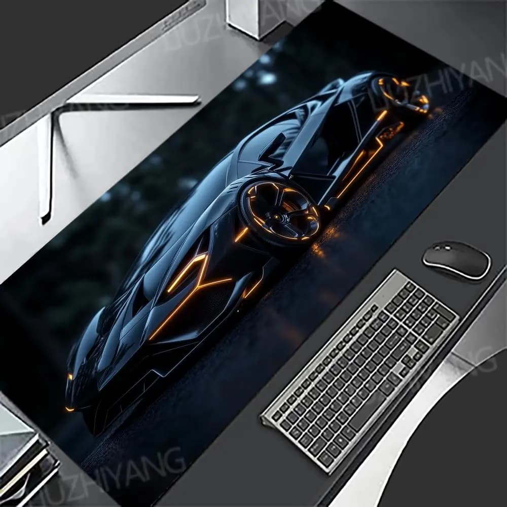 Cool Sports Car Mouse Pad Large Computer Office Game Table Mat XXL Rubber Anti-slip Stitched Keyboard Mats Gaming Long Desk Pads