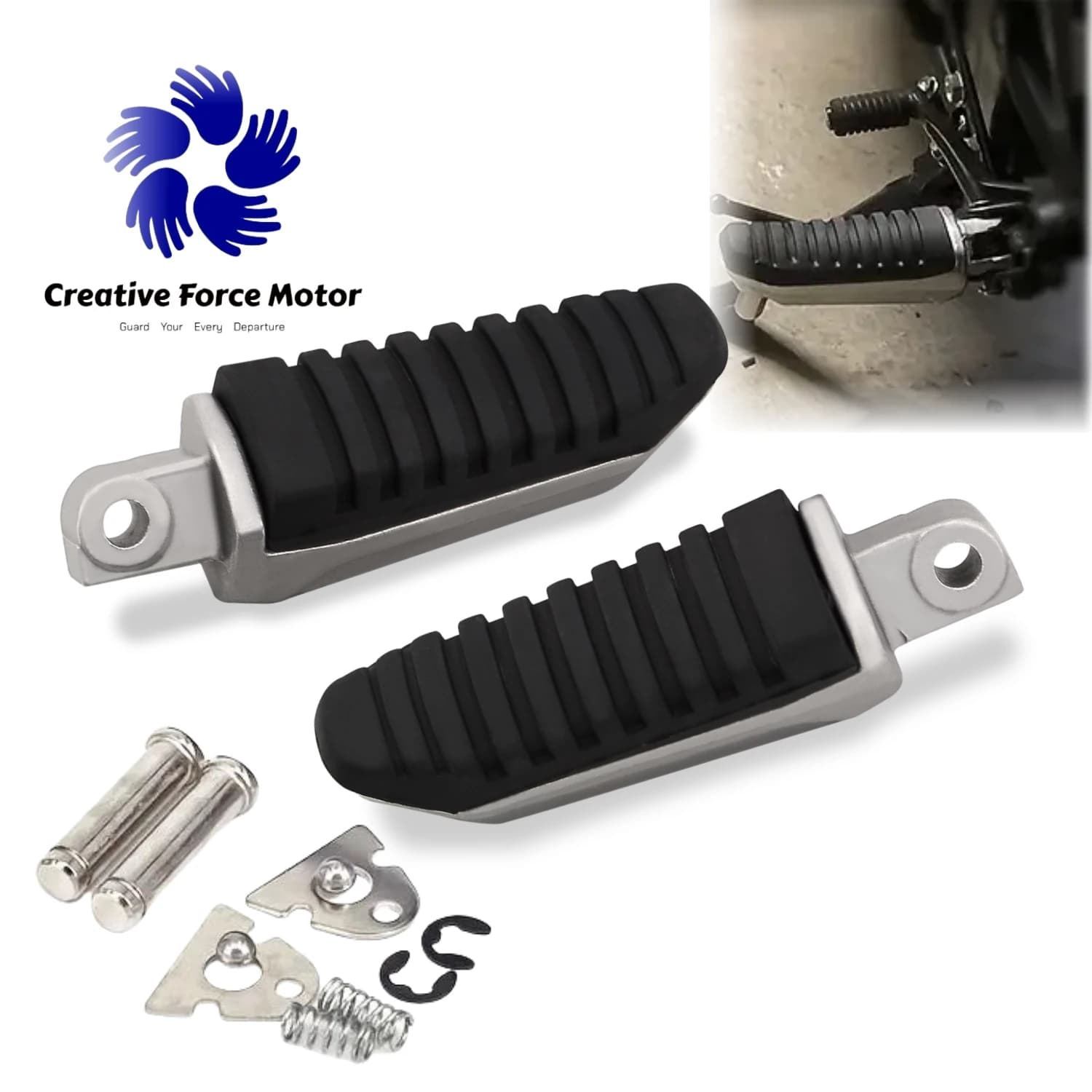 Passeggero Pedana Moto Poggiapiedi Posteriore antiscivolo Per Suzuki GW250 GSX1300R Hayabusa M109R Boulevard GSF1250SA Bandit GSX650F